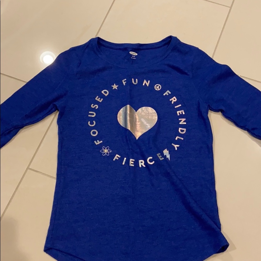 Blue girls long sleeve